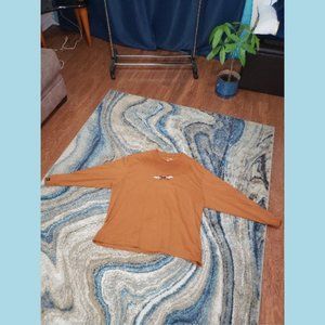 Jordan Men's 2X brown long sleeve t-shirt